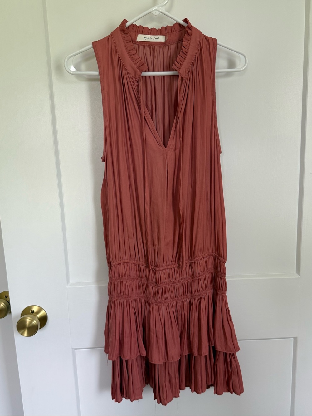 Mustard Seed Orange Satin Dress